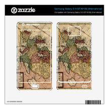 Antiquarian 1721 Map of Europe by Herman Moll Samsung Galaxy S II Skins