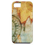 Antiquarian Map Compass Torn Paper iPhone Case iPhone 5 Cover