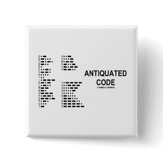 Antiquated Code (International Morse Code) button