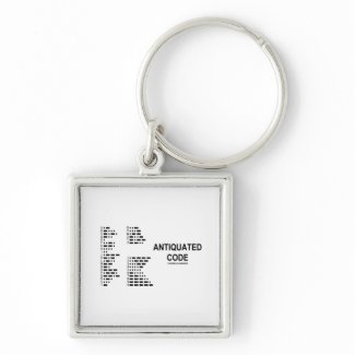 Antiquated Code (International Morse Code) keychain