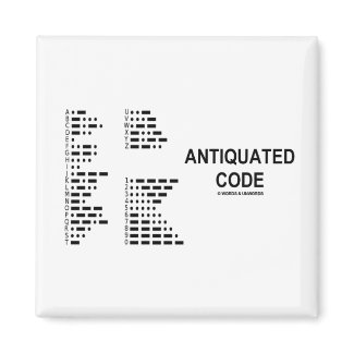 Antiquated Code (International Morse Code) magnet