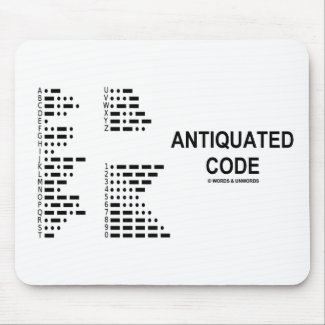 Antiquated Code (International Morse Code) mousepad