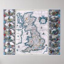 Antique 17th Century Map Posters
