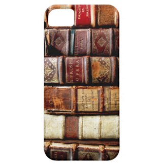 Antique 18th Century Design Leather Binding books Iphone 5 Cases