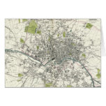 Antique 19th Century Map of Leeds Card