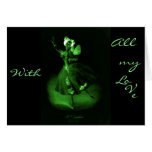 Antique Altered Light Magical Fairy Ballerina Card