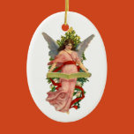 vintage, antique, angel, ceramic, christmas,
