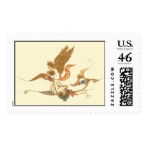 Antique Angel Print postage