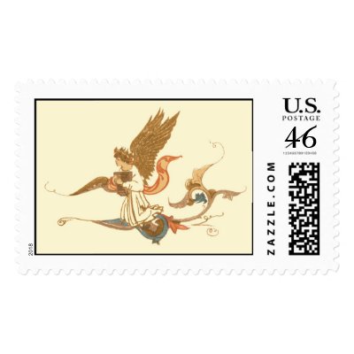 Antique Angel Print Stamps by ZephyrusBooks