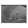 Antique aquarium print seahorses fishes cards