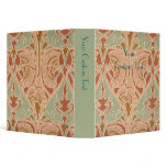 Antique Art Nouveau Eels CUSTOMIZABLE TEXT 3 Ring Binder