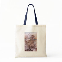 Antique Arthur Rackham Fairy Illustration Canvas Bags