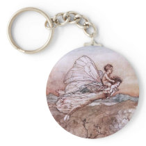 Antique Arthur Rackham Fairy Illustration Keychain