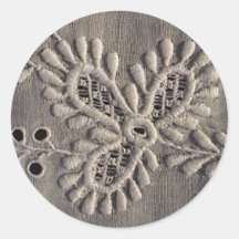 Antique Ayrshire Lace Embroidery Stickers