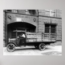Antique Beer Truck, 1920s Poster