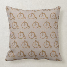 Antique Bicycles Pillow