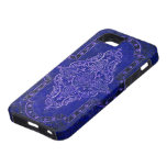 Antique Blue Leather Book Cover iPhone 5 Case