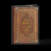 Antique Book (customizable) cards