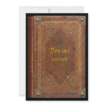 Antique Book Personalized Invitation