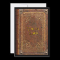 Antique Book invitations
