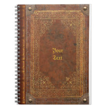 Antique Book look Spiral Note Book