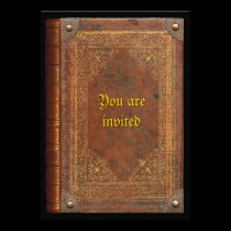 Antique Book invitations