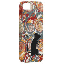 Antique books endpapers mouse book lover iPhone 5 cases