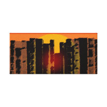 Antique books Sunset the Sunset of books Canvas Canvas Print