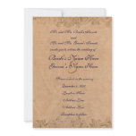 Antique Border Parchment Wedding Invitation