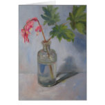 Antique bottle, bleeding hearts greeting cards