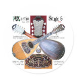 Antique Bowlback Mandolin stickers