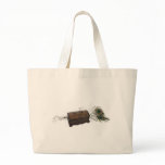 Antique Box and Feathers Canvas Bags