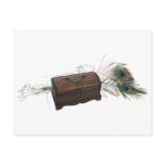 Antique Box and Feathers postcards