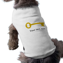 Antique Brass Key Pet Tshirt