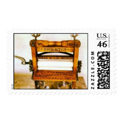 Antique Brighton Clothes Wringer Postage Stamp