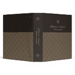 Antique Brown Damask binder