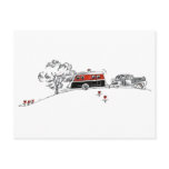 Antique Camper and Car Post Cards