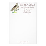 Antique Canadian Owl Print Customizable Stationery