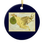 Antique Capricorn, the Goat, Signs of the Zodiac Ornament