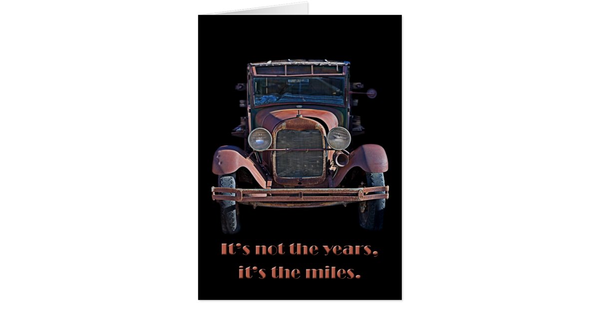 Antique Car Birthday Card | Zazzle