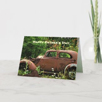 Antique Car Fathers Day Card