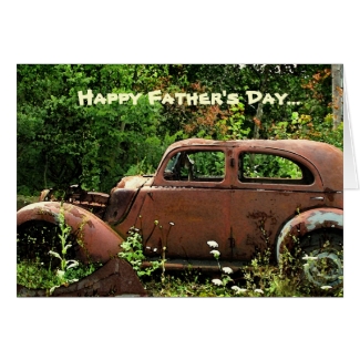 Antique Car Fathers Day Card