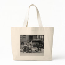 Antique Car Girls, 1920s Canvas Bag