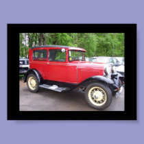 Antique car posters