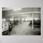 Antique Car Repair Shop, 1910s Poster