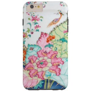 Antique chinoiserie china porcelain bird pattern tough iPhone 6 plus case