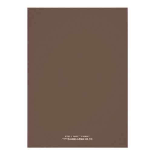 ANTIQUE CHOCOLATE  | WEDDING INVITATION