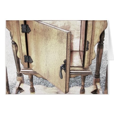Antique Cigar Table Greeting Cards by Bellabydesign