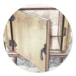 Antique Cigar Table Round Sticker