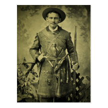 Antique Civil War Soldier Confederate Tintype Post Card